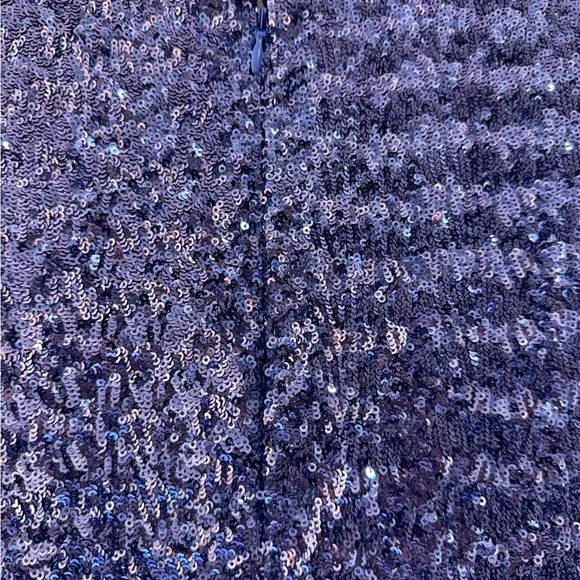 Shoshanna Sparkling Blue Long Sleeve Dress - Picture 5 of 8